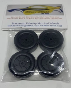 Maximum Velocity Pinewood Derby MATCHED SET of Stock Wheels - Imagen 1 de 6