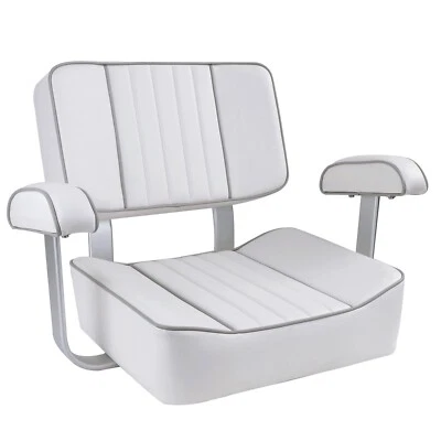Asiento de cubo NORTHCAPTAIN Pontón Capitán con reposabrazos, tubería blanca/gris Foto 1 de 4