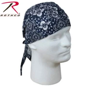 Rothco Head Wrap Skull Cap - Trainmen Pattern - Blue/White by Rothco 5135 - Picture 1 of 1