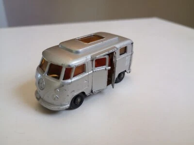 Vintage Lesney Matchbox BW Volkswagen Van Camper No. 34 Silver, 1960's Original - Image 1 of 4