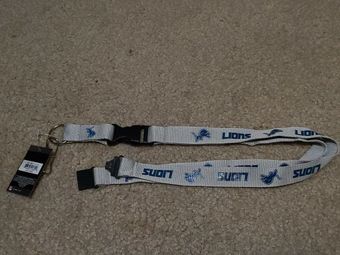 NFL Detroit Lions Breakaway Lanyard Keychain NWT Free Shipping Cover