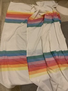 Wamsutta Tomorrow’s Rainbow Twin Flat Fitted Sheet Set - Picture 1 of 13