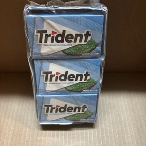 Trident Mint Bliss Sugar Free Gum, 12 Packs of 14 Pieces BB 09/25 - Picture 1 of 2
