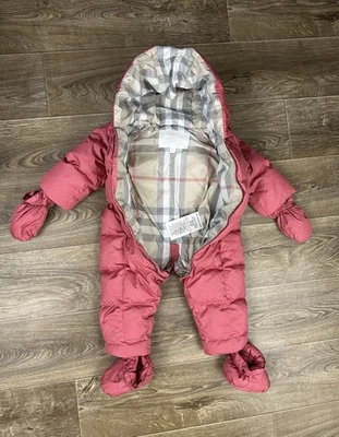 Burberry down overalls sze 12Y red.kids - Image 1 of 4