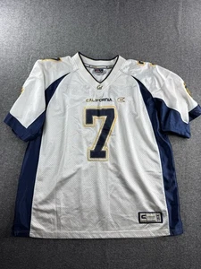 Vtg Colosseum Cal Berkeley Football Jersey XL WHITE #7 NO NAME - Picture 1 of 12