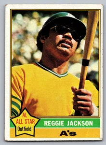 Reggie Jackson A's 1976 Topps #500 - Imagen 1 de 3