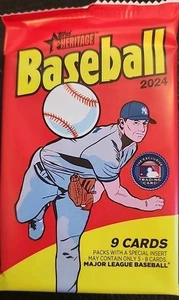 Paquete de béisbol Topps Heritage 2024 (9 tarjetas) sellado de fábrica 🔥 - Imagen 1 de 2