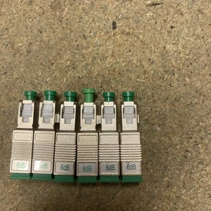 6Pcs Fiber Optic Attenuator 6dB SC/APC, Single Mode Male-Female Fiber - Picture 1 of 2
