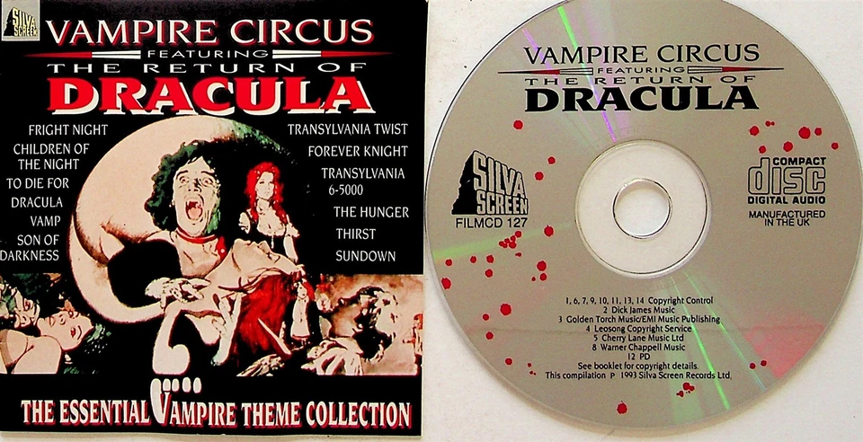 Vampire Circus- Film Soundtrack Themes Best of CD Return of Dracula/Fright Night - Bild 1 von 1