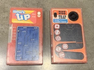 Time's Up Tomy Labirinto tascabile portatile e trappola dadi gioco testato funzionante anni 70 - Foto 1 di 6