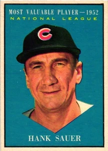 1961 Topps Most Valuable Player - Hank Sauer (#481) Chicago Cubs - Picture 1 of 2