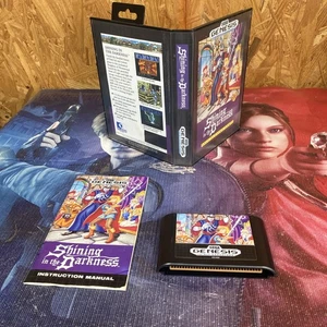 Shining In The Darkness (Sega Genesis, 1991) CIB komplett mit Handbuch getestet - Bild 1 von 13