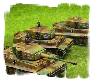 Painted! -  Tiger Tank Platoon (3 vehicles) - 15mm WW2 - Flames of War - Picture 1 of 2