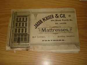 Vintage Lounge Catalog, St. Louis circa 1900 rough shape Furniture/rare/Kaiser - Picture 1 of 5