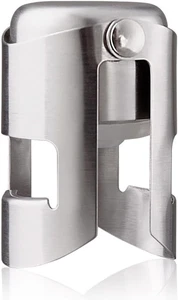 Tappo per Champagne - Acciaio Inox - Chiusura Sottovuoto per Bottiglie Di Champa - Foto 1 di 12