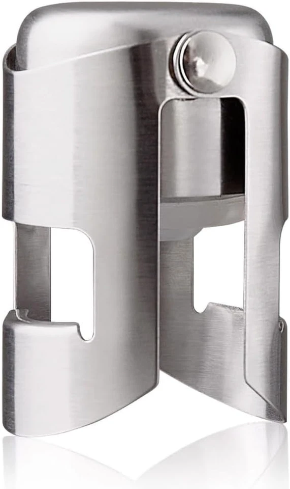 Tappo per Champagne - Acciaio Inox - Chiusura Sottovuoto per Bottiglie Di Champa - Immagine 1 di 4
