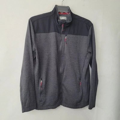 Orvis Classic Collection Men's Full Zip Jacket Gray Black Size L Pockets Hiking - Image 1 of 4