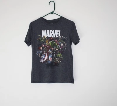 Camiseta Marvel Comics Niños XL 14-16 Iron Man Hulk Thor Capitán América Camiseta Foto 1 de 2