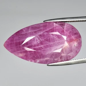 π Big 36.32ct 30x16.2mm Pear Natural Purplish Red Ruby - Unheated, Tanzania Gem - Picture 1 of 4
