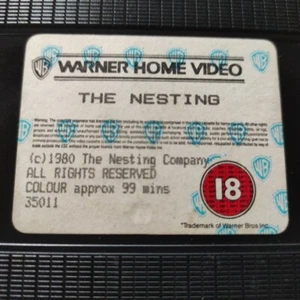 The Nesting VHS-1981-Horror-John Carradine Warner Home Video - VIDEO TAPE ONLY💖 - Picture 1 of 8