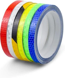 6x High Intensity Reflective Tape Vinyl Waterproof Reflector Sticker Bike Car - Picture 1 of 9