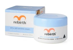 Rebirth Emu Anti-Wrinkle Cream with AHA 100ml - Made In Australia - Picture 1 of 3