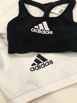 adidas Women's AEROREADY Training  top Medium Support Bra BLACK SIze XS - Image 1 of 4