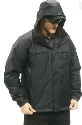 Tru Spec 2414 H2O Proof -3 in 1 Jacket-Hooded-Removable Lining-Men L-Navy-NEW WT - Image 1 of 4