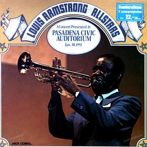 Louis Armstrong And The Allstars - A Concert Presented At Pasadena.. 2LP ' - Picture 1 of 1