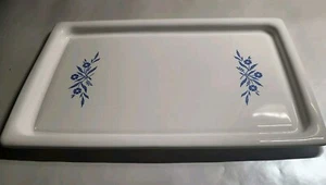 Vintage Corning Ware Cornflower Blue Broil Bake Tray Plate Serving Platter - Picture 1 of 9