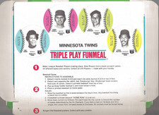 1977 BURGER CHEF Minnesota Twins Baseball Dics Card * Team Tray * ROD CAREW