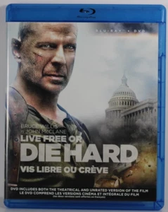 Live Free or Die Hard (Blu-ray/DVD, 2013) Bilingual - Picture 1 of 5