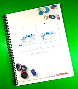 Bedienungsanleitung für Bernina 750 QE, 199 Seiten mit durchsichtigen Plastikhüllen! - Bild 1 von 1
