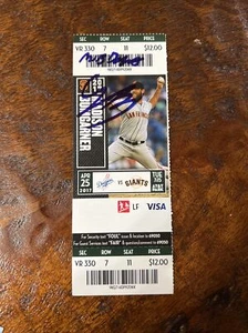 Cody Bellinger Signed MLB Debut Ticket Stub Psa Dna Coa Autographed Dodgers - Picture 1 of 5