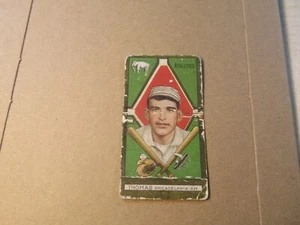1911 T205 GOLD BORDER IRA THOMAS SWEET CAPORAL BLACK MENTIONS TY COBB ON BACK! - Picture 1 of 2