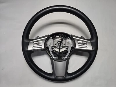 2010 - 2014 Subaru Legacy кожаный руль (OEM) черный с аудио и круиз  - Изображение 1 из 4