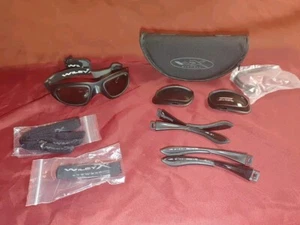 WILEY X WX BRICK Z87-2 SONNENBRILLE SCHWARZ MIT EXTRAS!! SIEHE BILDER - Bild 1 von 11