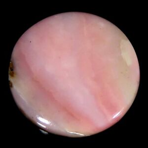 16.10Cts. 100% Natural Designer Pink Opal Round Cab 22x22x5mm Loose Gemstone