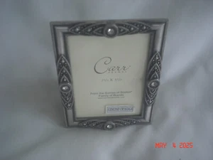 Neu mit Etikett 2002 Carr / Burnes of Boston 2 1/2 "x3 1/2" FOTORAHMEN mit ECHTEN KRISTALLEN - Bild 1 von 4
