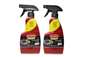 2 X WEIMAN GLASS, INDUCTION, SMOOTH SURFACE COOK TOP DAILY CLEANER SPRAY 355 ml - Picture 1 of 6
