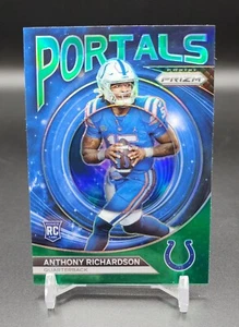 2023 Panini Prizm - Portals Green Prizm #PO-5 Anthony Richardson (RC) - Foto 1 di 2