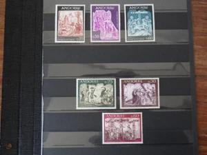 6x ANDORRE ANDORRAT Fresque XVIeme Siecle 184 185 186 + 191 192 193 NEUFS ** - Foto 1 di 3