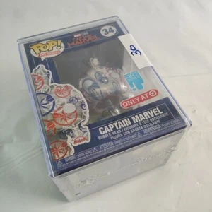 Funko Pop Art Series Captain Marvel Target Exclusive Hard Stack Comic Hero Gift - Picture 1 of 6