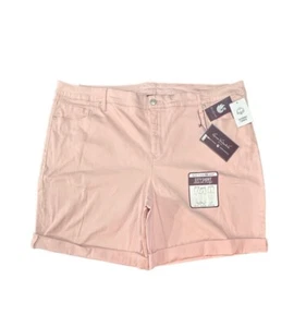 Gloria Vanderbilt City Short With Rolled Cuff Women's 24W Pink NEW - Picture 1 of 11