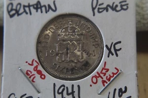 GREAT BRITAIN 6 PENCE 1941 SILVER KM852 #2 - Picture 1 of 2