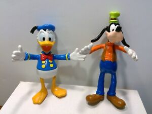 Walt Disney Applause Plastic Bendable ~5" Figurines - Donald & Goofy