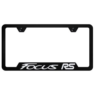 Ford Focus RS Laser Etched Logo Cut-Out License Plate Frame - Image 1 of 3