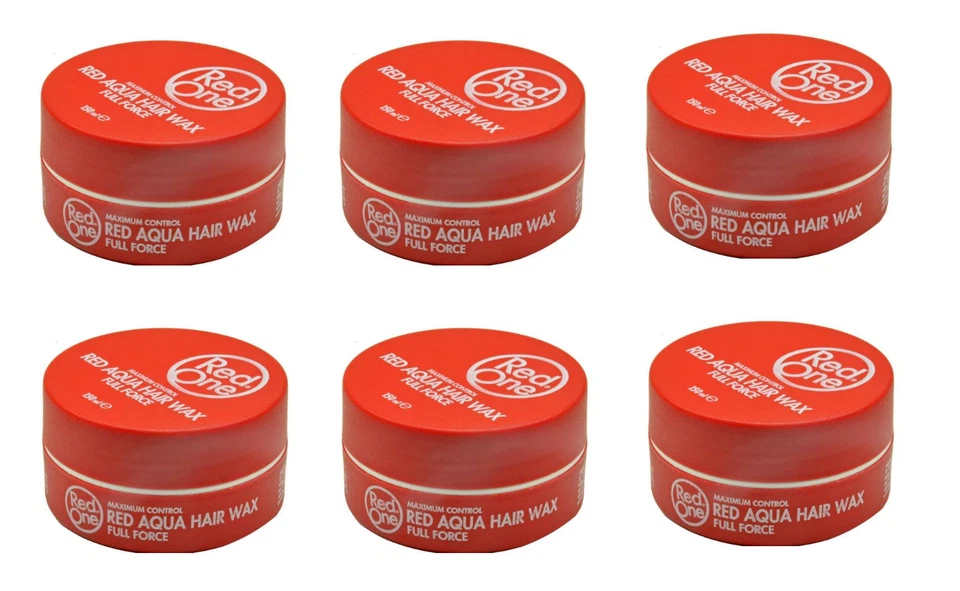 RedOne Red Aqua Hair Wax 150ml x6