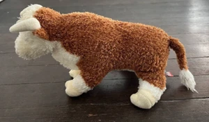 Douglas Cuddle Toys Tumbleweed Hereford Bull Peluche Giocattolo Corna - Foto 1 di 3