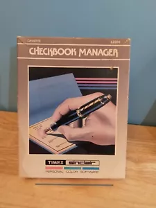 Vintage 1983 Timex Sinclair Checkbook Manager Cassette - Picture 1 of 3